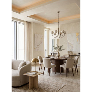 Lumoaine Lustre à globes en albâtre
