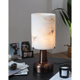 Orvex Lampe de Table en Albâtre