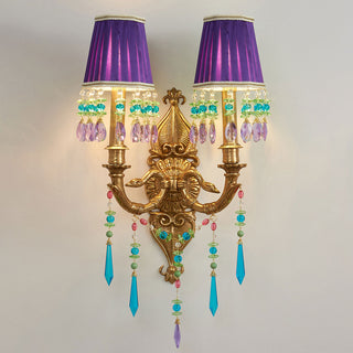 Renerella Applique murale paon en cristal