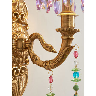 Renerella Applique murale paon en cristal