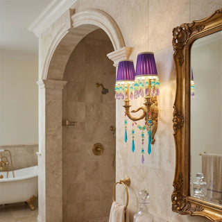 Renerella Applique murale paon en cristal