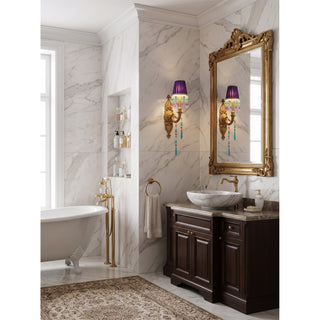 Renerella Applique murale paon en cristal