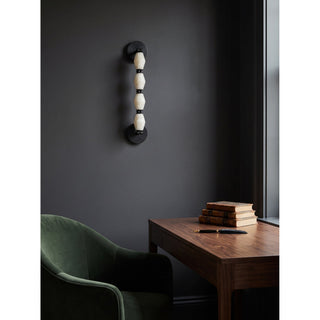 Teriiielle Applique murale à globes en albâtre