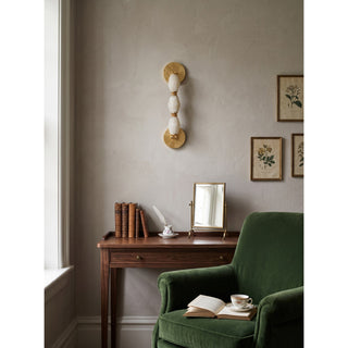 Teriiielle Applique murale à globes en albâtre