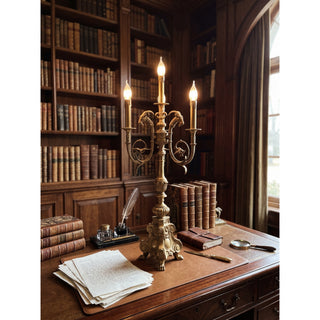 Lumiia Lampe de table chandelier en laiton