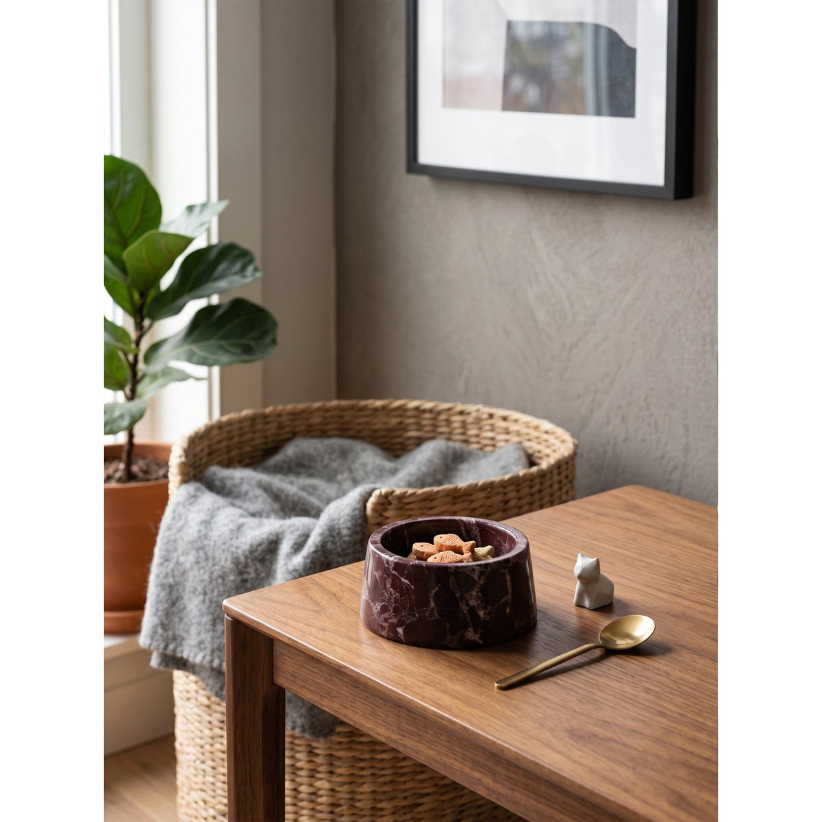 Corvenwick Gamelle Pour Animal En Marbre