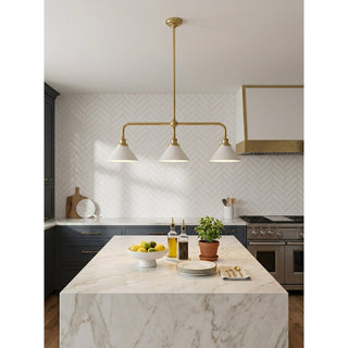 Oriivaria Lustre en Laiton à L'Élégance 3 Têtes