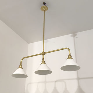 Oriivaria Lustre en Laiton à L'Élégance 3 Têtes