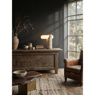 Marwen Lampe de Table en Travertin