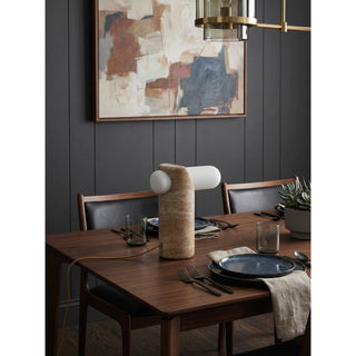 Marwen Lampe de Table en Travertin