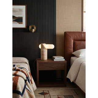 Marwen Lampe de Table en Travertin