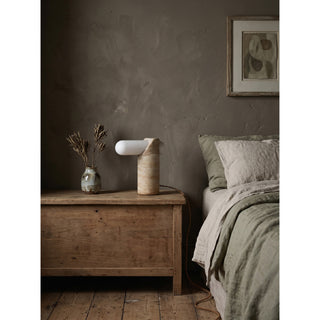 Marwen Lampe de Table en Travertin