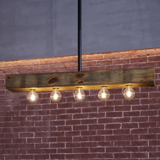 Siraen Lustre en Bois d'Île