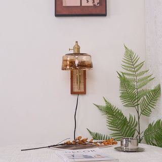Cusorion Applique Murale en Verre Et Bambou de Qualité Supérieure Inspiration Nordique