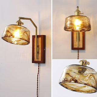 Cusorion Applique Murale en Verre Et Bambou de Qualité Supérieure Inspiration Nordique