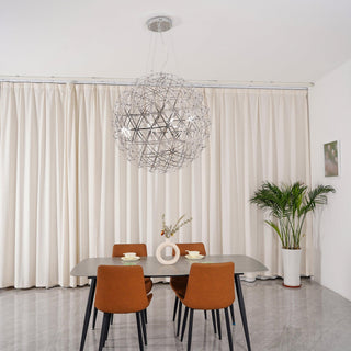 Silver Spark Ball Pendant Light-Neutral Decor
