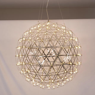 Silver Spark Ball Pendant Light-Neutral Decor