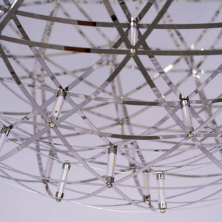 Silver Spark Ball Pendant Light-Neutral Decor