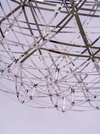 Silver Spark Ball Pendant Light-Neutral Decor