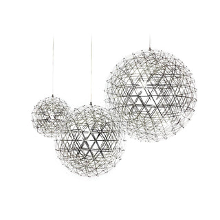 Silver Spark Ball Pendant Light-Neutral Decor