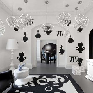 Silver Spark Ball Pendant Light-Neutral Decor