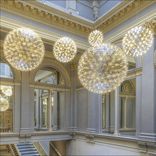 Gold Spark Ball Pendant Light-Neutral Decor