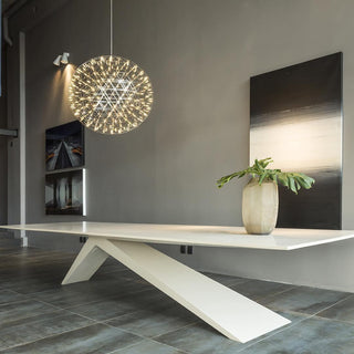 Silver Spark Ball Pendant Light-Neutral Decor