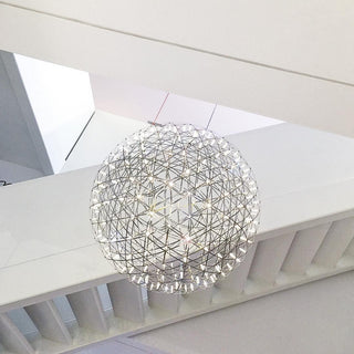 Silver Spark Ball Pendant Light-Neutral Decor