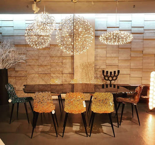 Silver Spark Ball Pendant Light-Neutral Decor