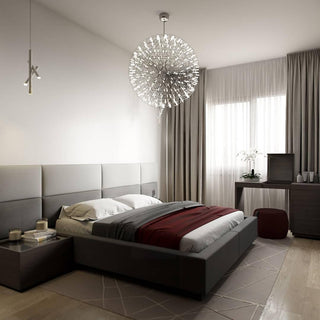 Silver Spark Ball Pendant Light-Neutral Decor
