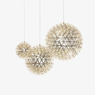 Gold Spark Ball Pendant Light-Neutral Decor