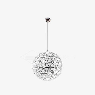 Silver Spark Ball Pendant Light-Neutral Decor