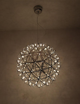 Silver Spark Ball Pendant Light-Neutral Decor