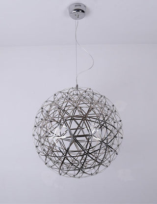Silver Spark Ball Pendant Light-Neutral Decor