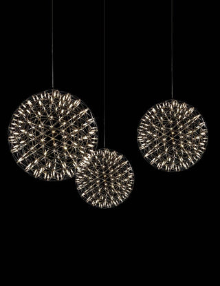 Silver Spark Ball Pendant Light-Neutral Decor