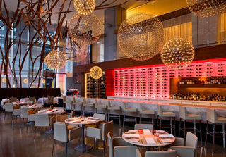 Gold Spark Ball Pendant Light-Neutral Decor