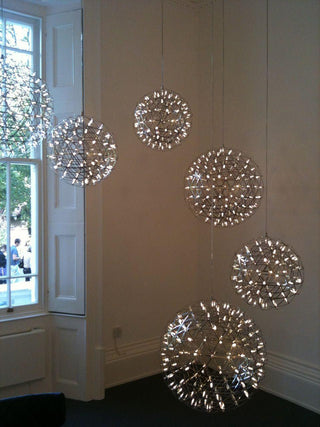Gold Spark Ball Pendant Light-Neutral Decor