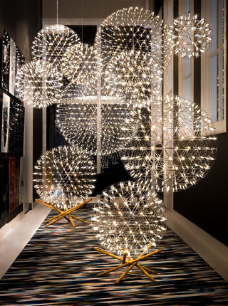 Gold Spark Ball Pendant Light-Neutral Decor