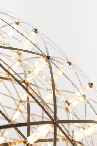 Silver Spark Ball Pendant Light-Neutral Decor