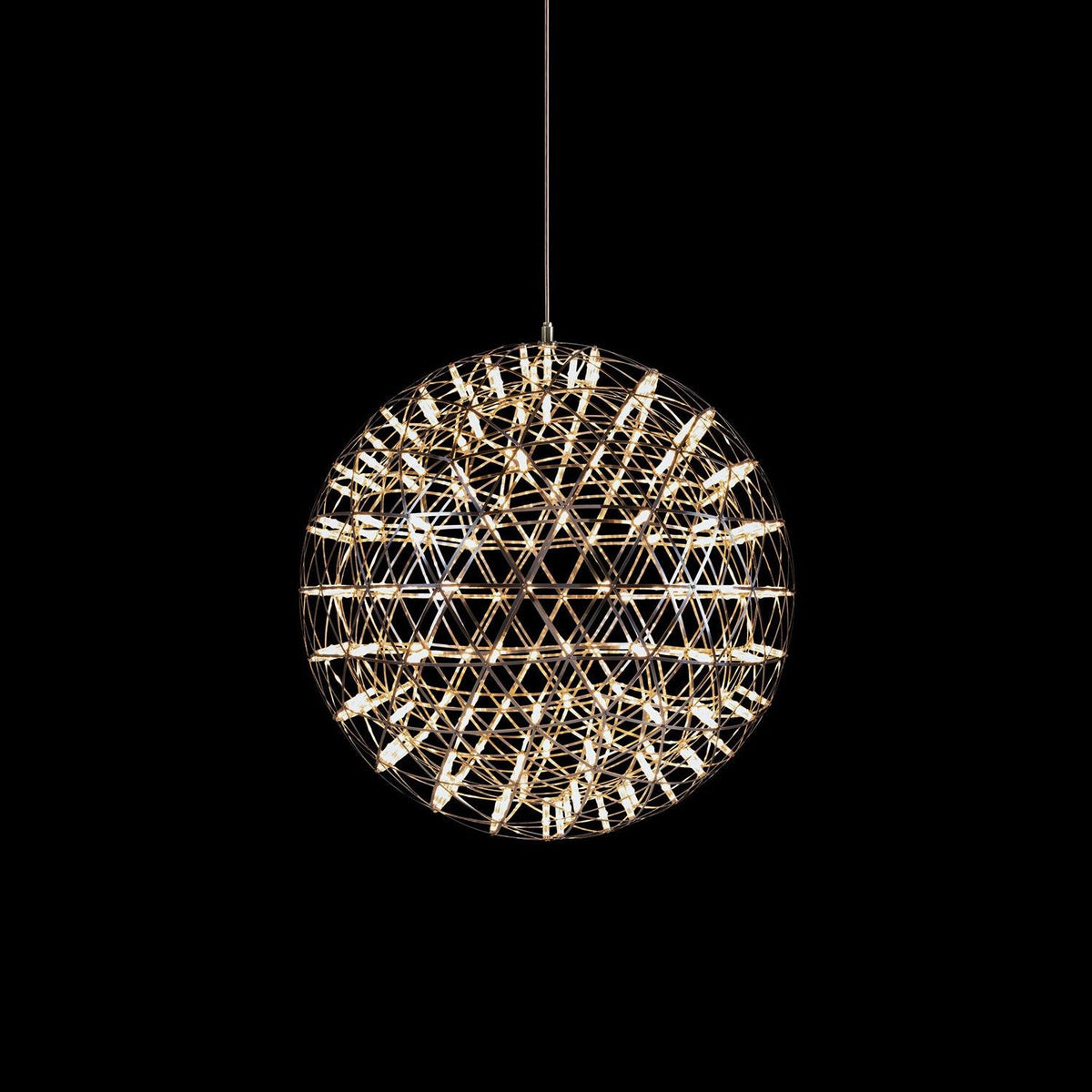 Silver Spark Ball Pendant Light-Neutral Decor