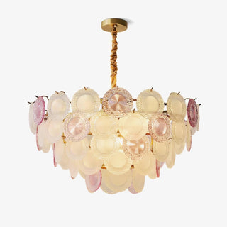 Lustra Lustre Disque de Verre Superposé Ludique