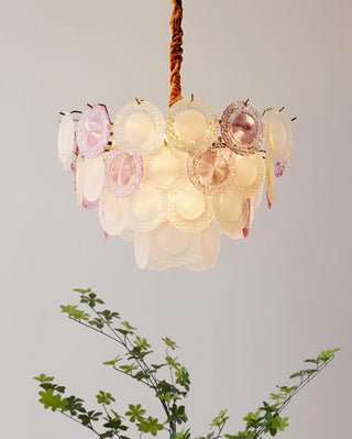 Lustra Lustre Disque de Verre Superposé Ludique