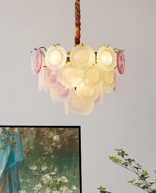 Lustra Lustre Disque de Verre Superposé Ludique