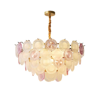 Lustra Lustre Disque de Verre Superposé Ludique
