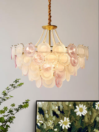 Lustra Lustre Disque de Verre Superposé Ludique