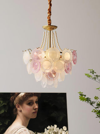 Lustra Lustre Disque de Verre Superposé Ludique