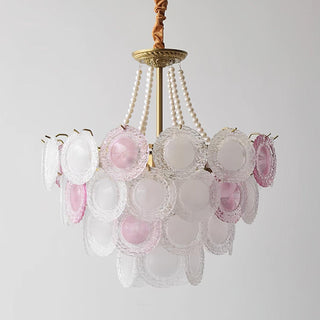 Lustra Lustre Disque de Verre Superposé Ludique
