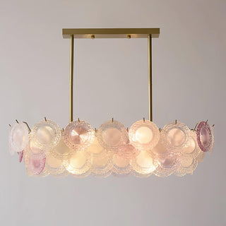 Lustra Lustre Disque de Verre Superposé Ludique