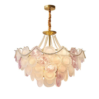Lustra Lustre Disque de Verre Superposé Ludique