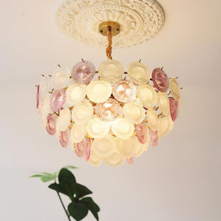 Lustra Lustre Disque de Verre Superposé Ludique